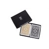 KEM Arrow Black and Gold, Bridge Size- Standard Index Playing Cards (Pack of 2), Arrow Black/Gold
