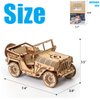 3D Wooden Puzzle - Wood Crafts Mechanical Off-Road Vehicle Building Model Kits - Wooden STEM DIY Brain Teaser Puzzle - Off-Road Vehicle Birthday Gifts for Adults and Teens Boys Girls