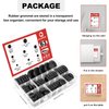 QCQIANG 63Pcs Rubber Grommet Kit, Drill Hole Firewall Hole Plugs Wire Protection, 6 Sizes 5/8" 13/16" 7/8" 1" 1-3/16" 1-1/2"(Round)