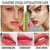 DWDiWen 4 Pcs Avocado Color Changing Lipstick for Women,PH Mood Magic Lipstick Makeup Gift Set,Waterproof Lip Moisturizer Pigmented Long Lasting Tinted Color Change Labiales Lip Gloss Balm Stain