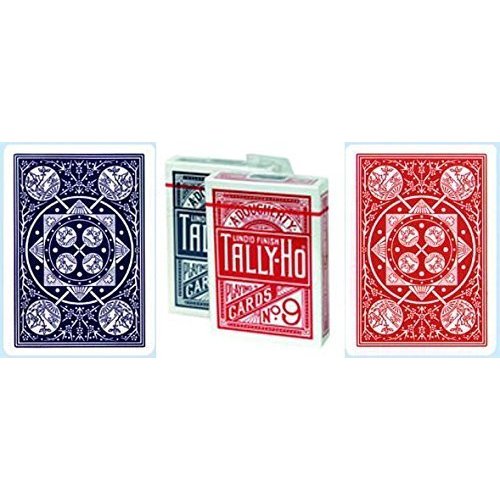 Tally Ho Fan Back Playing Cards Red or Blue by US Playing Cards
