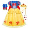 Meland eland Princess Dresses for Girls, Princess Dress Up for Girls 3-8 Princess Costume for Girls Birthday Gift Halloween Costume
