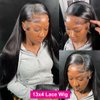 Profairsor 24 Inch Straight Frontal Wigs Human Hair 13x4 Lace Front Wigs Human Hair Straight 180% Glueless Lace Front Wigs human hair Pre Plucked Lace Wigs Human Hair Straight 13x4 Human Hair Wigs