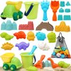 TOY Life Beach Toys for Toddler 1-3 Sand Toys for Kids Beach Toys for Kids Ages 4-8 with Bucket Dino Sand Castle Molds Sandbox Toys Beach Toys for Kids Ages 8-12 Sand Toys for Toddlers Age 2-4