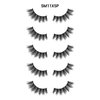 Laflare Silk Mink 3D False Eyelashes Light, Fluffy Natural Looking False Lashes, Wispy Lashes 5 Pairs Value Pack (SM11X5P)