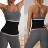 JBT Waist Trainer for Women Sauna Suit Waist Trimmer for Women Tummy Control Sequins Sauna Belt Lower Belly Fat (Silver, XXXL)