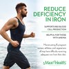 Maxi Iron Supplement - Gentle Iron Supplements for Men & Women - Ferrous Fumarate - Ferrochel 25 MG for Anemia & Red Blood Cell Production - Chelated Iron Pills - 100 Kosher Tablets by Maxi Health