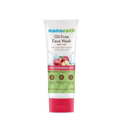 Mamaearth Oil-Free Face Wash with ACV &amp; Salicylic Acid | Clears Excess Oil &amp; Removes Grime | Give...