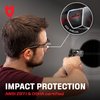 NoCry Safety Glasses Over Eyeglasses with Anti Scratch Lenses - 100% UV Protective Eyewear Over Glasses - ANSI Z87 & OSHA Certified Lab Safety Goggles Over Glasses or Over Glasses Safety Glasses