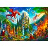 WOODEN.CITY Wooden Puzzle 1000 Pieces - Fantasy Dragon Castle | 21,25 in x 15,5 in | Made in EU