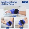NEWGO Ankle Ice Pack Wrap for Swelling, Ice Pack for Ankle Injuires Reusable Ankle Cold Pack Wrap Hot Cold Therapy Ankle Ice Wrap for Sprained Ankles, Achilles Tendonitis Ankle - Blue