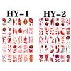 30 Sheets Halloween Temporary Tattoos, Zombie Makeup, Scar Wound Blood Bleeding Tattoo Stickers for Women Men Halloween Party Cosplay (HY-2)