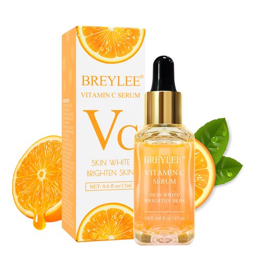 BREYLEE Vitamin C Serum for Face &amp; Eye (o.6 oz) for Brightening Skin,Dark Spot Remover,Reduce Wri...