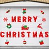 Christmas Decorations Garage Door Magnets, 25pcs Magnetic Merry Christmas Door Decorations, Reflective Christmas Car Magnets Decals, Xmas Garage Magnetic Stickers for Refrigerator Mailbox Dishwasher