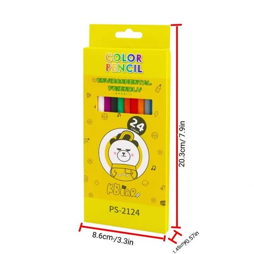 Heng Yue Erasable Colored pencils [set of 24], free marking kit, drawing and coloring pencils for children and adults, Color Arts and Crafts school supplies.