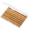 24 Pieces Brass Round Rods Bar Assorted Diameter 1.5-8 mm for 100 mm Length Brass Rod for Drift Punches Various Shaft DIY Craft Model Plane Model Ship Model Cars