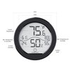 SECRUI Hygrometer Thermometer for Room Temperature Humidity Meter Indoor Thermometer Accuracy Calibration LCD Temperature Sensor with Maximum and Minimum Records, TH1,Black