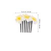 FOMIYES 4pcs Flower Hair Side Comb Hawaiian Plumeria Flower Slides Clips Floral Hair Pins Wedding Bridal Hair Accessories for Women Girls