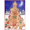 Pipsqueak Golden Retriever Christmas Cards Tree : 10 Holiday Cards with Envelopes - ADORABLE!