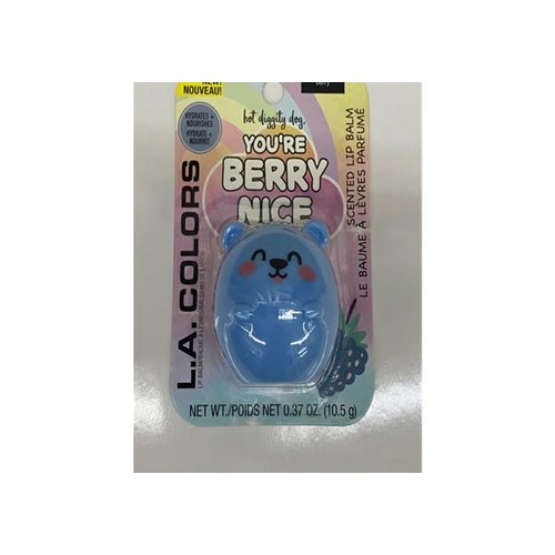 Generic Hot Diggity Dog, You're Berry Nice! Super Cute Dog Shaped Berry Flavored Lip Balm 0.37 Oz, Clear