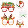 Konsait Christmas Glasses 24 PCS Christmas Party Glasses, Christmas Kids Party Favors Christmas Paper Glasses Adult Party Favors Christmas Party Favors Reindeer Christmas Tree Glasses 12 Styles