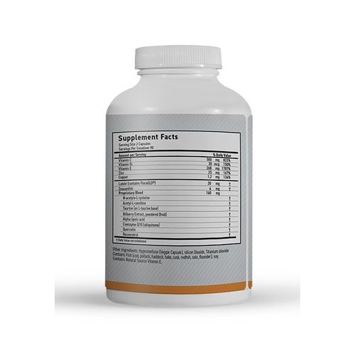 MaxiVision® Ocular Formula - AREDS2 - Eye Vitamins & Multivitamin - Lutein and Zeaxanthin (180 Capsules, 1 Bottle)