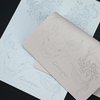 Guapa 3pcs Silicone Pre-Printed Tattoo Practice Skin with 9 Unique Patterns Tiny Tattoo Practice Skins with Design (White Sheet)
