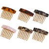 6Pcs Acetate Exquisite Hair Side Combs Small Seven-tooth Hair Decorative Bangs Comb Pin Headpiece Hair Jewellery Fashion Styling Accessories for Women Girls