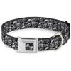 Buckle-Down Seatbelt Buckle Dog Collar - Comic Nightmare - 1.5" Wide - Fits 13-18" Neck - Small