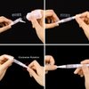 10Pack 5ML Transparent Twist Pens, Empty Nail Oil Pen Brush Cosmetic Lip Gloss Container Applicators