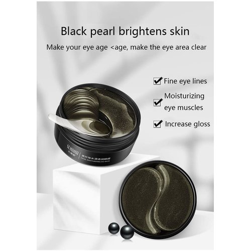 Senana MarinaUnder Eye Masks, Eye Lines And Moisturizing Eye Patches, Moisturizing, Nourishing, Improving Eye Bags, Dark Eye Circles, Under Eye Gel Pads with Collagen Hyaluronic Acid (60 Pieces) (PEARL MOISTURIZING Collagen)