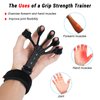 Grip Strength Trainer,Gripster, 4 Pcs Hand Gripper Strengthener, 8-Gear Strength Adjustment, Used to Exercise Finger Strength, Flexibility and Physical Recovery of Hands.