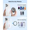 SUPERONE Magnetic Ring Holder for MagSafe Dual-Side Magnetic, Removable Gym Phone Grip with Kickstand for iPhone 16/15/14/13/12/ Series MagSafe Case All Phones Compatible with Magnetic Car Mount