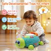 VoMii Musical Turtle Baby Toys 6 to 12 Months, Infant Crawling Tummy Time Development Toys, Light up Music Toys for 7 8 9 10 11 Months Old, Christmas Birthday Gifts for 1-2 Year Old Boy Girl