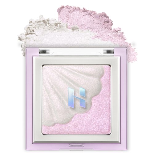 HOLIKA HOLIKA Shell Glow Highlighter- Luxury Face Glow for Shine & Volume, Transparent Skin Enhancer, Smooth Texture, Subtle Shimmer Light, Splendid Pearl Expression (01 AURORA NACRE)