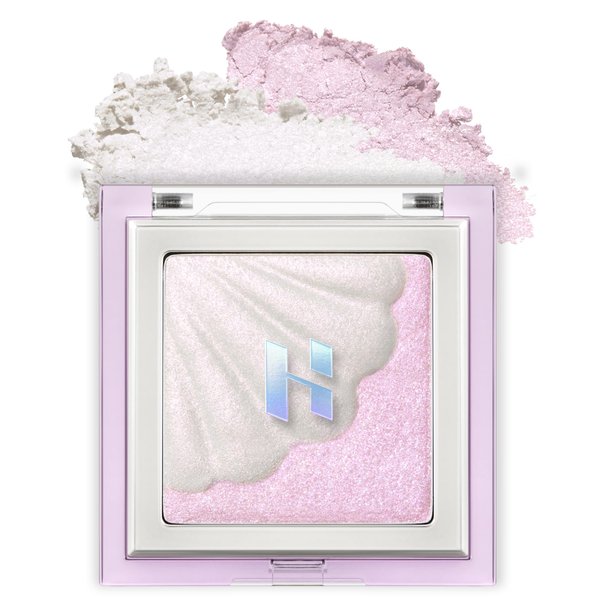 HOLIKA HOLIKA Shell Glow Highlighter- Luxury Face Glow for Shine & Volume, Transparent Skin Enhancer, Smooth Texture, Subtle Shimmer Light, Splendid Pearl Expression (01 AURORA NACRE)