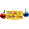Anagram Elmo and Cookie Monster 3rd Birthday Party Supplies Balloon Bouquet Decorations