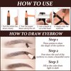 BAMTTOO 5pcs Microblading Eyebrow Pencil Brow Mapping Ruler Pencil Sharpener Set For Marking Filling And Outlining Eyebrow Tattoo Makeup Kit Permanent Makeup Eye Brow Liners