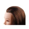 Mannequin Head with 100% Human Hair Hairdresser Training Head Manikin Cosmetology Doll Head Salon Training Practice Head with Blonde Human Hair Styling Dye Cutting with Clamp Stand.