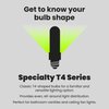 Feit Electric Specialty 6.5 Watts LED Light Bulb with 75-Watt Equivalent, Dimmable T4 Bulb, 750 Lumens, 9 Yrs. Leftime, 5000K Daylight, Pack of 1 - BP75MC/850/LED