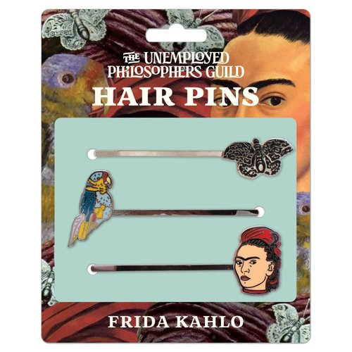 Frida Kahlo 3 Hair Pins Set - Butterfly, Parrot, and Frida