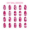 TailaiMei 1768 Pieces 60 Designs French Manicure Nail Stickers, Nail Art Tips Guides for DIY Decoration Stencil Tools (36 Sheets)