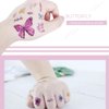 Ooopsiun Butterfly Tattoos for Kids Women - 120 Pcs Cute hand drawing Colorful Art Butterfly Temporary Tattoos, Butterfly Party Favors