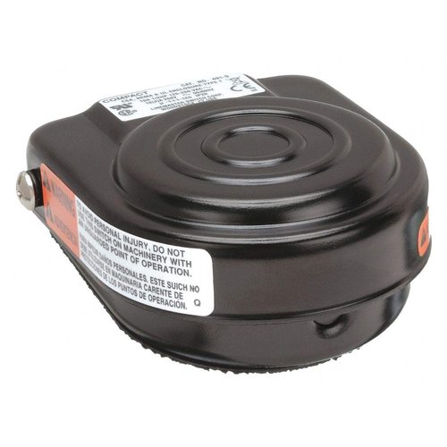 Linemaster 491-S Compact Foot Switch, Electrical, Single Pedal, Momentary, Single Stage, No Guard, Black