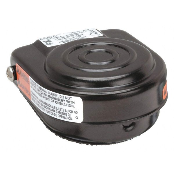 Linemaster 491-S Compact Foot Switch, Electrical, Single Pedal, Momentary, Single Stage, No Guard, Black