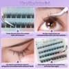 Self-adhesive lashes, press lashes without glue Natural looking self-adhesive lash tufts, press the lashes 10-16mm individual lashes, and apply them directly without glue (S model)