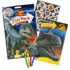 Jurassic World Coloring Book Set with Stickers and Posters (3 Books)