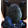 Fantasy Dragon Cake Topper Dragon Eggs Cake Decor Blue Black Balls Cake Decor for Baby Shower Birthday Wedding Party Supplies