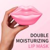 20Pcs Moisturizing/Plumping Lip Mask, Restores Moisture Mask for Dry Lips and Lines Overnight Care, Gel Treatment Masks ​ (Pink)