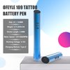OFEYLE 109 Wireless Tattoo Pen Machine Rotary Tattoo Gun with 2PCS Replaceble Batteries Coreless Motor Digital Display Cartridge Battery Pen Permanent Makeup Tattoo Supply for Tattoo Artist (Blue)